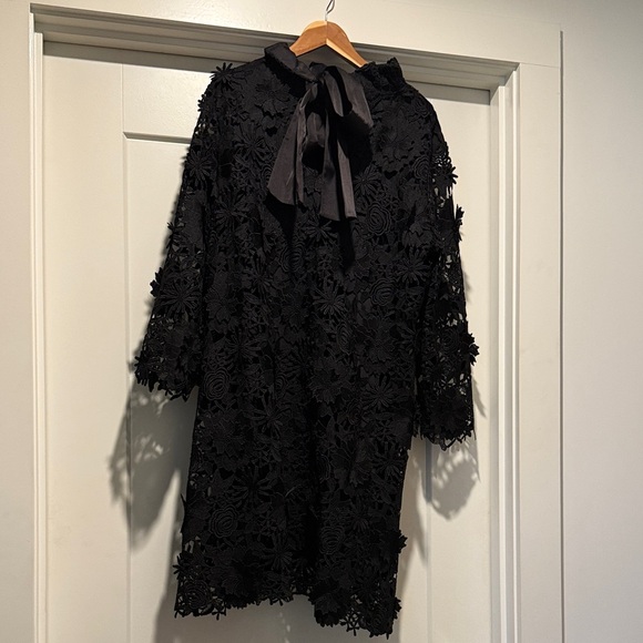 Tuckernuck Black Floral Lace Dress - Picture 3 of 3